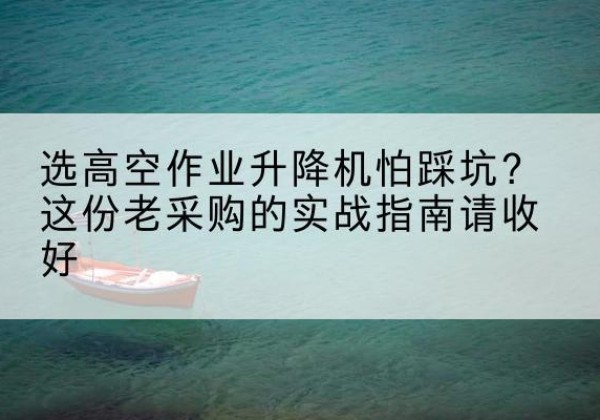 利通高空作业升降机厂家推荐-选高空作业升降机怕踩坑？这份老采购的实战指南请收好